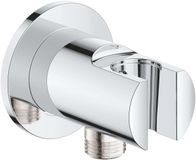 GROHE Vitalio 26962001 Universele wandunie met doucheuitlaat, elleboog 1/2 inch buitendraad en wandhouder voor handdouches, chroom