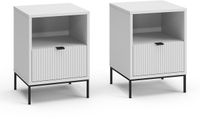 Vicco Eliza Nachtkastje – Set van 2 Wit