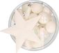Bellatio Decorations kerstballen - 33 stuks - Parelmoer Wit - Kunststof - Met Piek