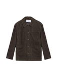 COMMA s.Oliver Vrouwen Outdoor-Jacke donkerbruin Leer Regular Fit Lange mouw