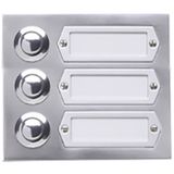 Stapelplaat Grothe 55533 Belknop Met naambord Aluminium (geëloxeerd)
