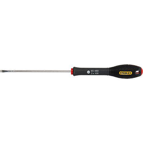 Stanley Vet Max schroevendraaier uitlopende 3X100Mm - zwart en rood