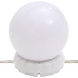 vidaXL Spiegelkast met LED-verlichting, gerecycled hout, 70x16,5x60 cm