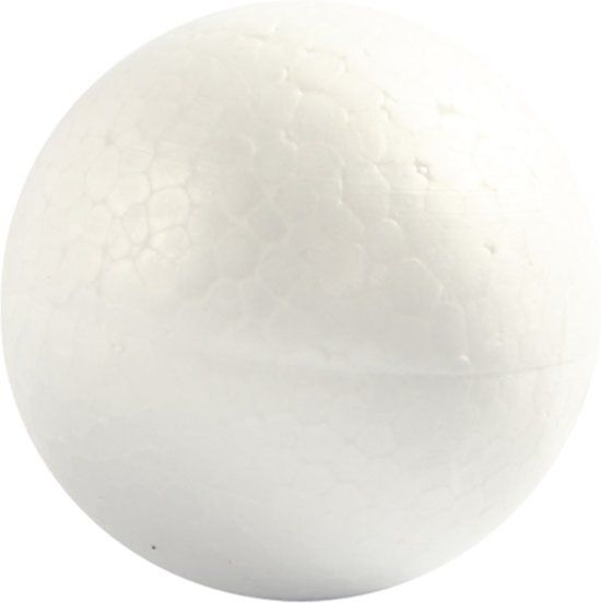 Styropor / piepschuim bal 5 cm, 5 stuks
