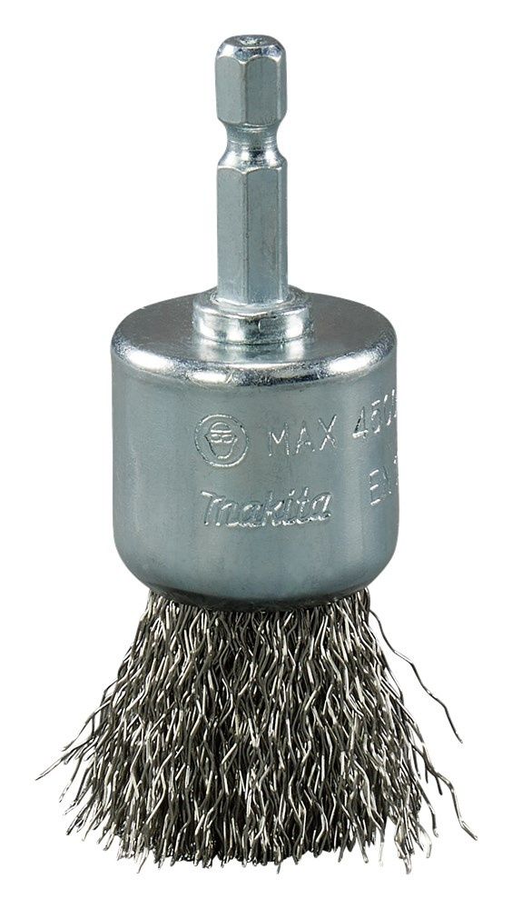 Penseelborstel Zeskant 1/4\"x28mm RVS - D-76685