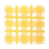 Talking Tables 20 x gele gingham wegwerp-servetten, gerecycleerde geruite papieren serviettes voor picknicks & Al Fresco zomerdineren, milieuvriendelijk voor verjaardag Pasen, bruiloften, barbecue