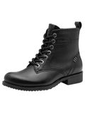Tamaris - Dames - Biker boots - Zwart - Leer/Textiel - Maat 36