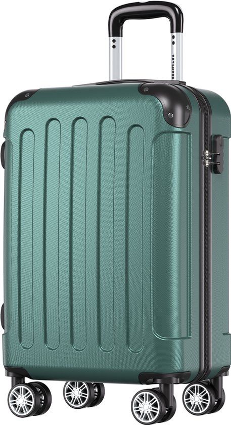 TRVLMORE Handbagage Koffer - 38L - Cijferslot - Lichtgewicht - Trolley - 54x36x20cm - Donkergroen