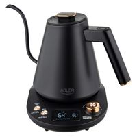 Adler AD1349 Waterkoker - Elektrische Temperatuurregeling - 1L - LED Display - Zwart;Goud