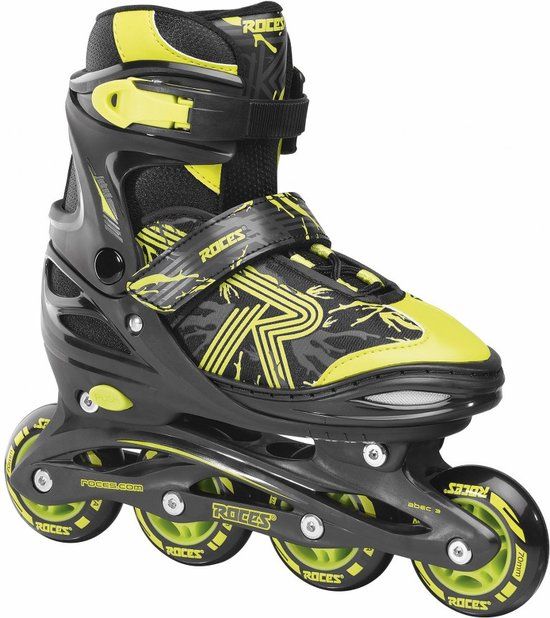 Roces Jokey 3.0 Inline Skates - Kinderen - Verstelbaar - Zwart/Groen - Maat 30-33