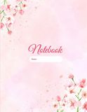 Blooming Thoughts Journal Elegant Pink Floral Notebook