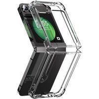 Phonillico® Case voor Samsung Galaxy Z FLIP 6 - Schokbestendige bescherming Zachte siliconen Transparant