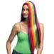 Boland 85719 Regenboogpruik voor volwassenen, kunsthaar, voor themafeest, pride festival, carnaval, kostuumaccessoires