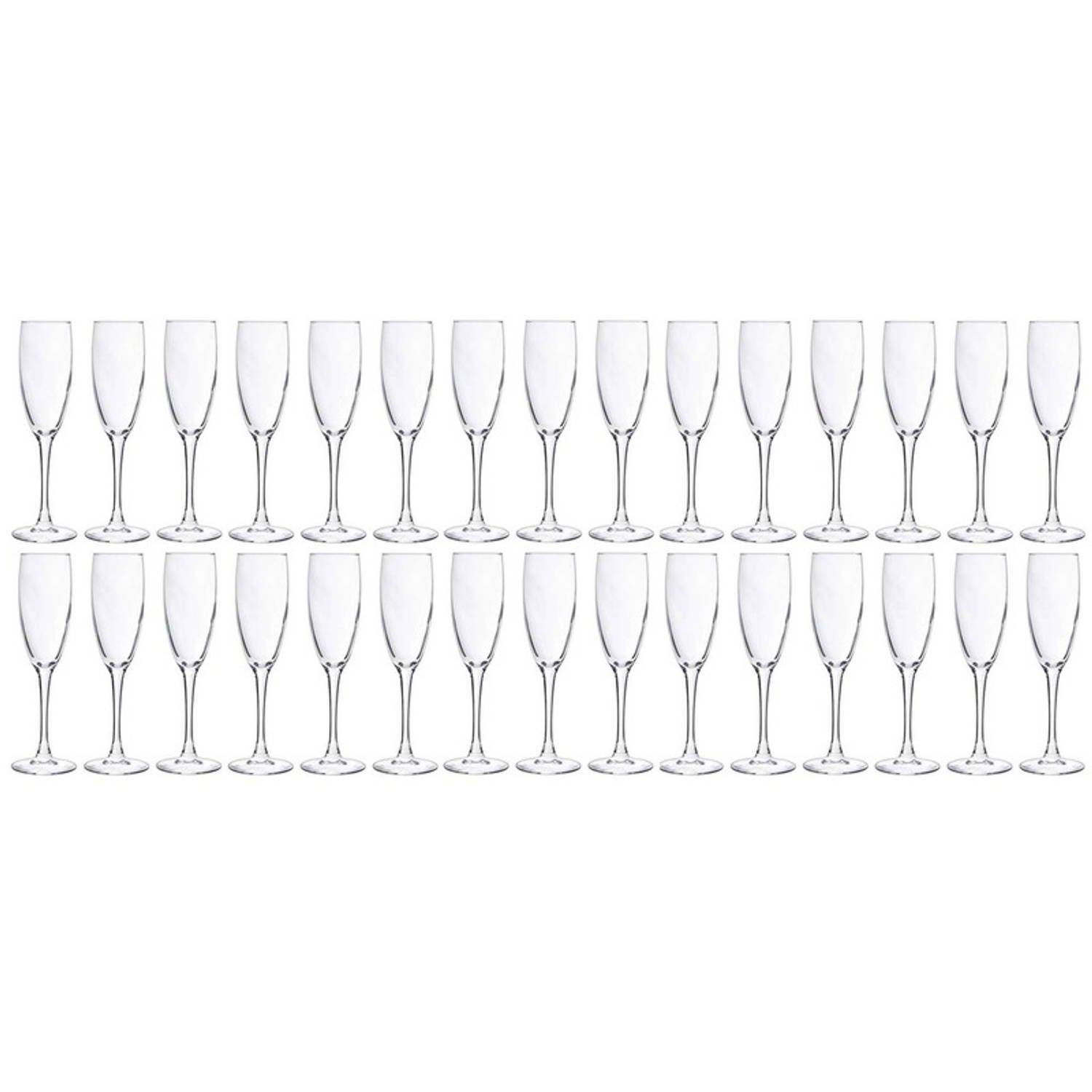 Cosy&Trendy Champagneglazen/flutes 190 ml - 30 stuks