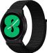 By Qubix - Sport Loop nylon bandje - Zwart - Geschikt voor Garmin Forerunner 970 / 570 (47mm) / 255 - 22mm