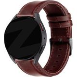 Bandz Classic Leather Bracelet for Gard Pro Health Smartwatch 2+ (Dark Brown)
