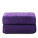 Top Towel Plus - Grote badhanddoeken - 2 gezichts- of bidhanddoeken - 30 x 50 cm - 100% katoen - violet