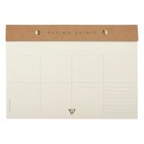 Clairefontaine 103846C - Flying Spirit Kraft blok met klinknagels, 24 x 17 cm, 60 afneembare bedrukte vellen.