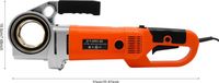 StarTech Elektrische buisdraadschroefmachine - Draadmachine - 2300 W - 230 V - 26 omw/min - 6 snijkoppen (1,27–5,08 cm) - Geschikt voor buizen met een diameter van 21,9–59,6 mm - In koffer