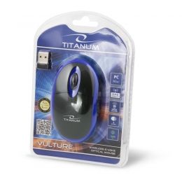 Titanum TM116B - Muis - Zwart, Blauw