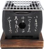Merkloos / Sans marque Lumehelbed Handels GmbH Klein Multifunctioneel Snel Opwarmend Mini Draagbaar Barbecue Stof Hibachi Grill Voor Buiten Kamperen