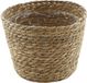 van der Leeden VD Leeden Planten of bloemen mand - rond - zeegras gevlochten - D18 x H15 cm