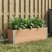 Prolenta Maison Exclusive - Hoge plantenbak, bruin, 100 x 30 x 72 cm, gemaakt van WPC en aluminium