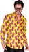 11/29/23 Tropical Fruit Party Beach Overhemd Man Geel Polyester L/XL