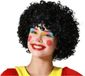 Atosa Verkleedpruik zwart - kleine krullen - Pietenpruik - Afro stijl - volwassenen
