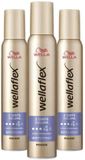 Wella Flex 2 Days Volume Mousse - 3 x 200 ml - Voordeelverpakking