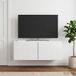 Maison Exclusive Meuble TV mural 78,5 x 31 x 30 cm blanc laqué