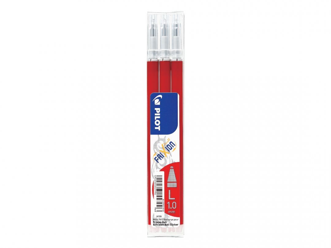 Pilot FriXion Ball Pen Refill - Red - 3 Pack