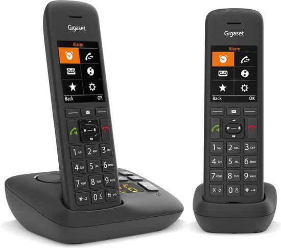 Gigaset C575A Duo Analoge-/DECT-telefoon met Nummerherkenning en Antwoordapparaat - Zwart