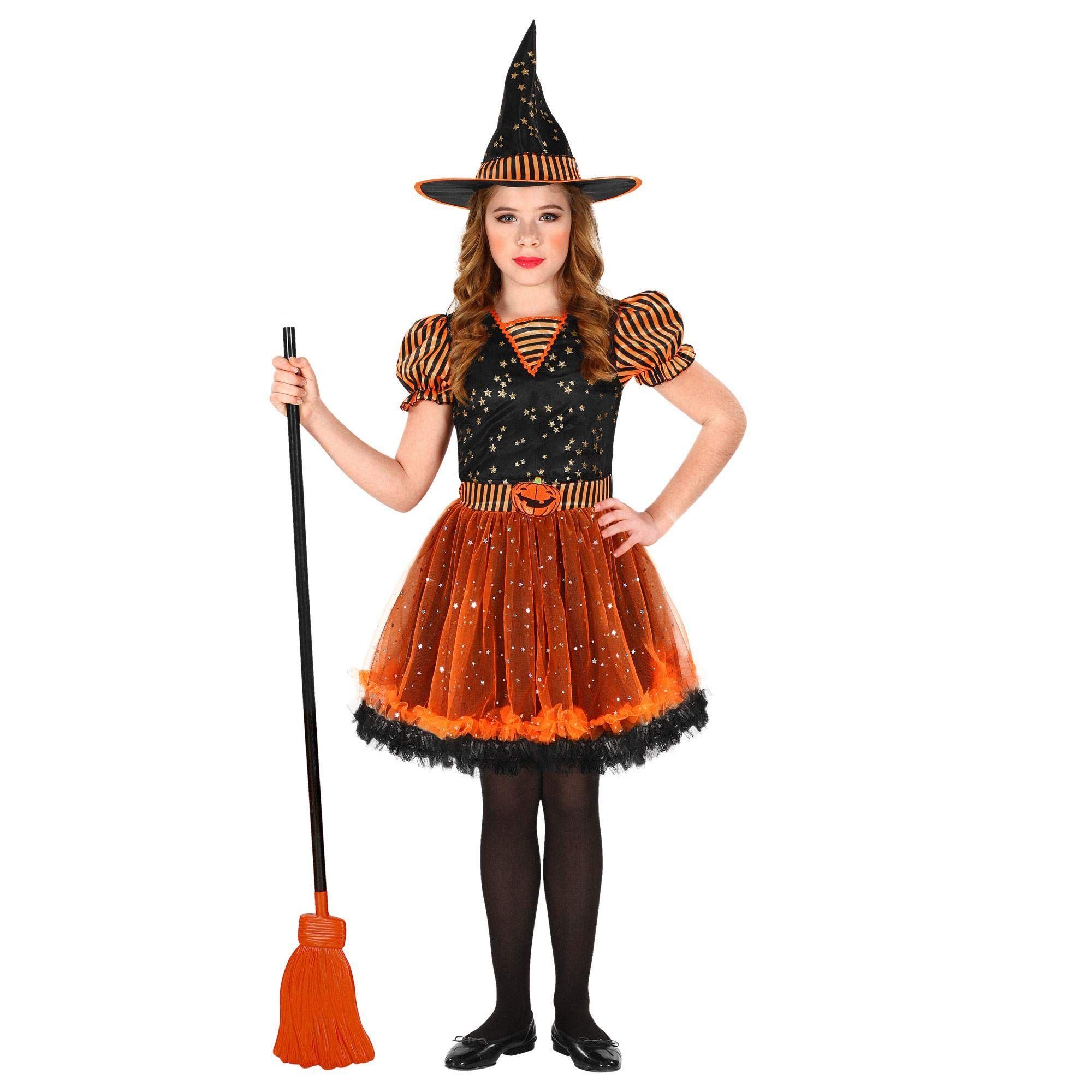 Widmann Heks & Spider Lady & Voodoo & Duistere Religie Kostuum Laag Vliegende Heks Halloween Meisje Maat 116