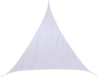 Hespéride Schaduwdoek/zonnescherm Curacao driehoek wit waterafstotend polyester - 2 x 2 x 2 meter - Terras/tuin zonwering