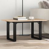 Maison Exclusive Table de conférence avec cadre en forme de O, 80x50x40 cm, bois de pin et acier