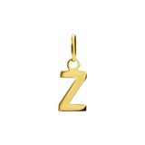 Lucardi Dames 14 karaat gouden letter hanger alfabet - Hanger - 14 Karaat Goud - Goud