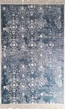 MANI TEXTILE TPS_MEDAILL_BLE120 tapijt, polyester, blauw, 120 x 180