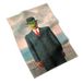 MuseARTa Theedoek van katoen met het schilderij The Son of Man van de kunstenaar René Magritte in de maat 40 x 60 cm, KT-RM-SM
