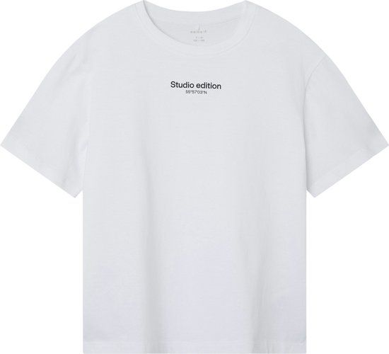 Name It Brody Regular SS T-shirt Jongens - Maat 122/128 - Wit