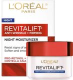 L'Oréal Paris L'Oréal Revitalift Nacht Anti-Aging Crème - Gezichtsverzorging - Retinol, 48g