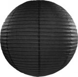 Merkloos Luxe bol lampion zwart 50 cm