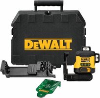 DeWALT DCLE34031N 3x360° Compacte Kruislijnlaser Groen 18V - Body in Koffer