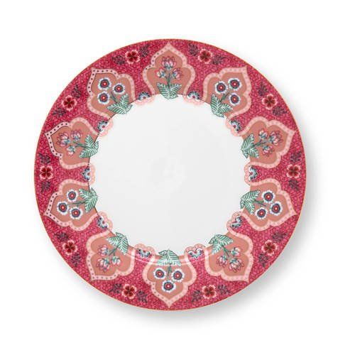 PIP Studio Flower Festival Ontbijtbord - Ø23 cm - Roze