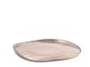 H&h Set van 6 mush-borden van metallic glas, taupe, 28 cm