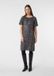 Comma Jurk met Pailletten en Split, Lange Mouw, Ronde Hals, Kuithoogte, Antraciet, Maat 42