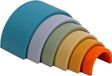 dëna set de 6 pièces Jouet Nature arc-en-ciel silicone