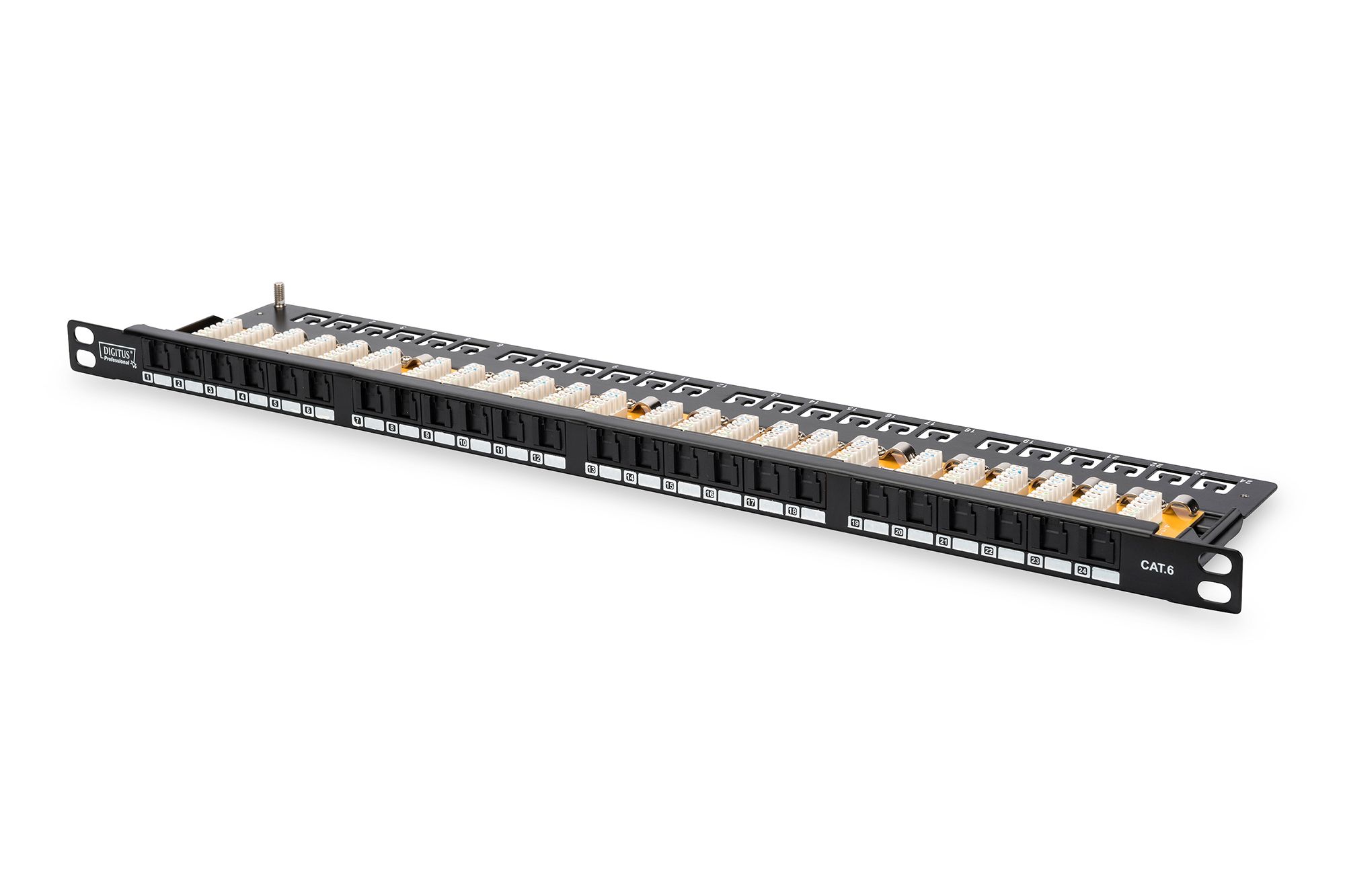 Digitus Class E Patch Panel - RJ-45 - Zwart