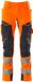 Mascot Accelerate Safe Pantalon avec poches genoux 19279-510 - orange fluo/bleu marine foncé - C48