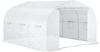 Outsunny Tunnelkas Plastic 350x300x200cm Wit
